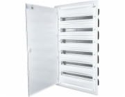 ERP24-6 PLASTIC SWITCHGEAR PT 144 6X 24M N+PE IP40 IK10 948X523X120 SOLID DOOR METAL WHITE DIDO