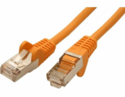 FTP patchcord, Cat.5e, RJ45 M-7,5m, chráněný, žlutý, ekonomický