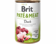 BRIT Paté & Meat Duck - vlhké krmivo pro psy - 400g