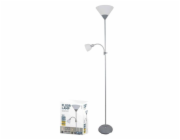 Platinet PFLF066GR podlahová lampa E27 + E14, šedá