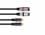 Kabel XC2-60 2x RCA - 2x XLR samec, 6 m