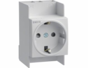 Hager Polo Modular Socket Schuko 10/16a ??250V AC na kolejnici a izolovanou třídu (SN016)