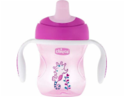 Chicco 692110-STŘÍBRNÝ HRNEK S VÝPOJKEM 6M+