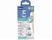 Chicco Antikoliková lahvička se silikonovou savičkou Perfect5 0m+ Boy 150 ml