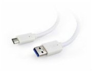 Gembird kábel USB 3.0 (AM) na USB 3.1 (CM), 0.1 m, biely