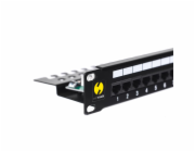 NETRACK 104-01 patch panel 19inch 24-ports cat. 5e UTP with shelf