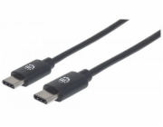 Manhattan USB kabel USB-C – USB-C 0,5 m černý (354868)