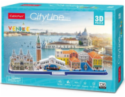 3D puzzle City Line Benátky