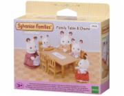 Epoch Sylvanian Families figurka jídelní stůl a židle (2933)