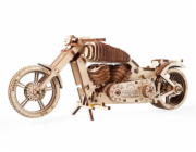 Hračka Ugears 3D dřevěné mechanické puzzle VM-02 Motorka (chopper)