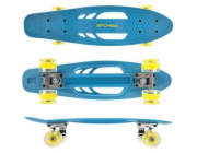 Spokey FISH Pennyboard se svíticími LED kolečky, modrý