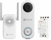 Zvonek Ezviz DB1C kit WiFi, domovní s kamerou, vyzváněcí jednotka, trafo