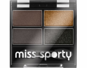 Miss Sporty Quattro Studio Quadruple oční stíny 414 100% Smokey 5g