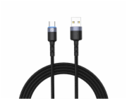 Tellur Data Cable USB to Type-C LED Nylon Braided 1.2m Black