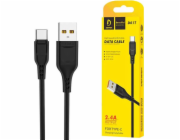 Denmen USB-A – USB-C kabel USB 1 m černý (29349)