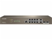 Tenda TEG5312F - L3 Managed Gigabit Switch, 10x RJ45 10/100/1000 Mb/s, 2x SFP 1 Gb/s