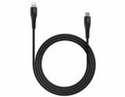 CANYON nabíjecí kabel Lightning MFI-4, USB-C Power delivery 18W, Apple certifikát, délka 1.2m, černá