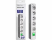 QOLTEC 50290 Power strip 5 sockets 1.8m White-grey