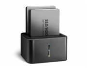 AXAGON ADSA-D25, USB 3.2 Gen 1 - 2x SATA 6G 2.5" SSD/HDD CLONE MINI dokovací stanice