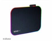 AKASA podložka pod myš SOHO RS, RGB gaming mouse pad, 35x25cm, 4mm thick