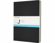 Moleskine sada 3 žurnálů MOLESKINE Cahier XL (19x25cm) tečkované, 120 stran, černé