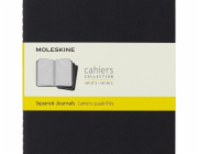 Moleskine Sada 3 ks MOLESKINE Cahier Journal L (13x21cm) čtvercový, 80 stran, černý