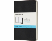 Moleskine Sada 3 ks MOLESKINE Cahier Journal P (9x14cm) s tečkami, 64 stran, černá