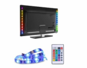 Solight LED RGB pásek pro TV, 2x 50cm, USB, vypínač, dálkový ovladač - WM504