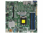 SUPERMICRO MB 1xLGA1151 (Xeon E3-21xx,i3), C246, 4xDDR4, 6xSATA3, 2xM.2, 1xPCIe3.0 x16, VGA, 2x LAN, IPMI, bulk