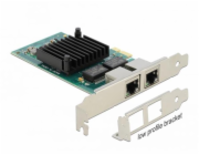 DeLOCK PCIe x1 až 2x RJ45 Gbit, LAN adaptér