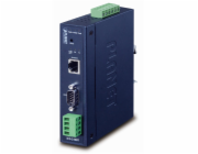 Planet průmyslový konvertor RS-232/422/485 na IP, 1x COM, 1x 100Base-TX, 9-48VDC, -40~+75°C, IP30, SNMP+Telnet