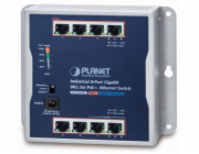 Planet WGS-818HP Planet průmyslový plochý switch 8x 1Gb, 8x PoE 30/120W, 48-56V, IP30, -20/60st, fanless