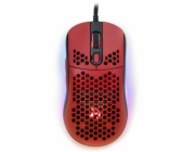 Arozzi Favo Ultra Light AZ-FAVO-BKRD AROZZI herní myš FAVO Ultra Light Black-Red/ drátová/ 16.000 dpi/ USB/ 7 tlačítek/ RGB/ černočervená