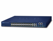 Planet SGS-5240-20S4C4XR L3 switch, 4x1Gb, 20x1Gb SFP, 4x10Gb SFP+, HW/IP stack, 2x power-in