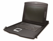 Planet KVM-210-08M, KVM konzole s LCD 17", ovládání 8x PC, PS2/USB, 1U/19" instalace, touchpad