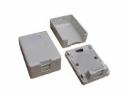 Datacom 2331 DATACOM Datová zásuvka neosazená pro 1x RJ45 keystone, na omítku (protiprachová)