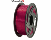 XtendLAN PLA filament 1,75mm průhledný červený 1kg