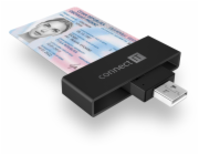 CONNECT IT USB čtečka eObčanek a čipových karet, ČERNÁ