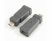 PremiumCord USB redukce Mini 5 PIN/female - Micro USB/male