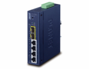 Planet IGS-4215-4T2S průmyslový L2 switch, 4x1Gb, 2x 1Gb SFP, dual 9-48VDC, -40~75°C, IP30