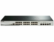 D-Link DGS-1510-28X 28-Port Gigabit Stackable Smart Managed Switch, 24x gigabit RJ45, 4x 10G SFP+