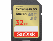 SanDisk SDHC karta 32GB Extreme PLUS (100 MB/s Class 10, UHS-I U3 V30)