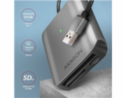 AXAGON CRE-S3, USB-A 3.2 Gen 1 - SUPERSPEED čtečka karet, 3-slot & lun SD/microSD/CF, podpora UHS-II