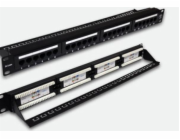 Alantec PK001 Patch panel UTP cat.6, 24 portů LSA s policí 1U 19"