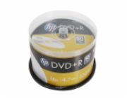 HP DVD+R 4,7GB 16x, cakebox, 50ks (DRE00026-3) DVD+R HP 4,7 GB (120min) 16x 50-cake