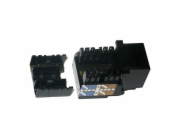 XtendLan Keystone jack RJ45, narážecí, CAT 6, UTP černý