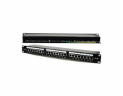 XtendLan Patch panel 19", 24 portů, stíněný, Cat.5e