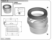 Manžeta WC připojovací T3560/II exentrická