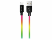 Colorway Datový Kabel USB/ Apple Lightning/ 2.4A/ 1m/ Multicolor