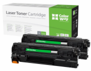 COLORWAY kompatibilní toner pro HP CE285A/ černý/ 2x 1600 stran/ Dual pack